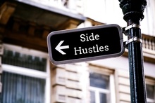 Side Hustles on Street Sign