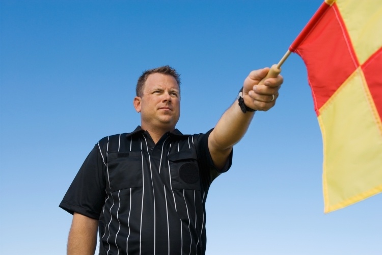 Referee with Flag