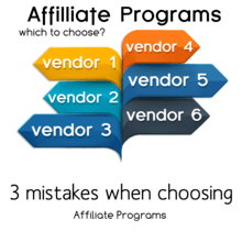 3 Mistakes When Choosing Affiliate Programs