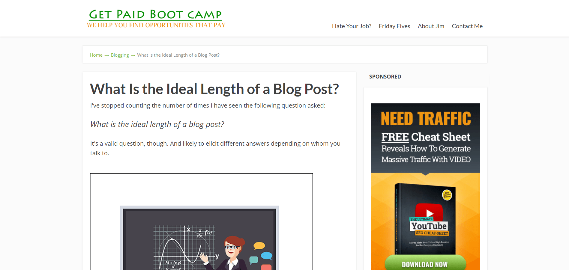 Ideal Length of Blog Post